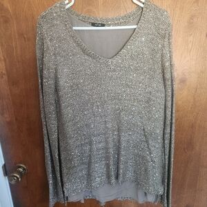 Apt 9 gold sequin top